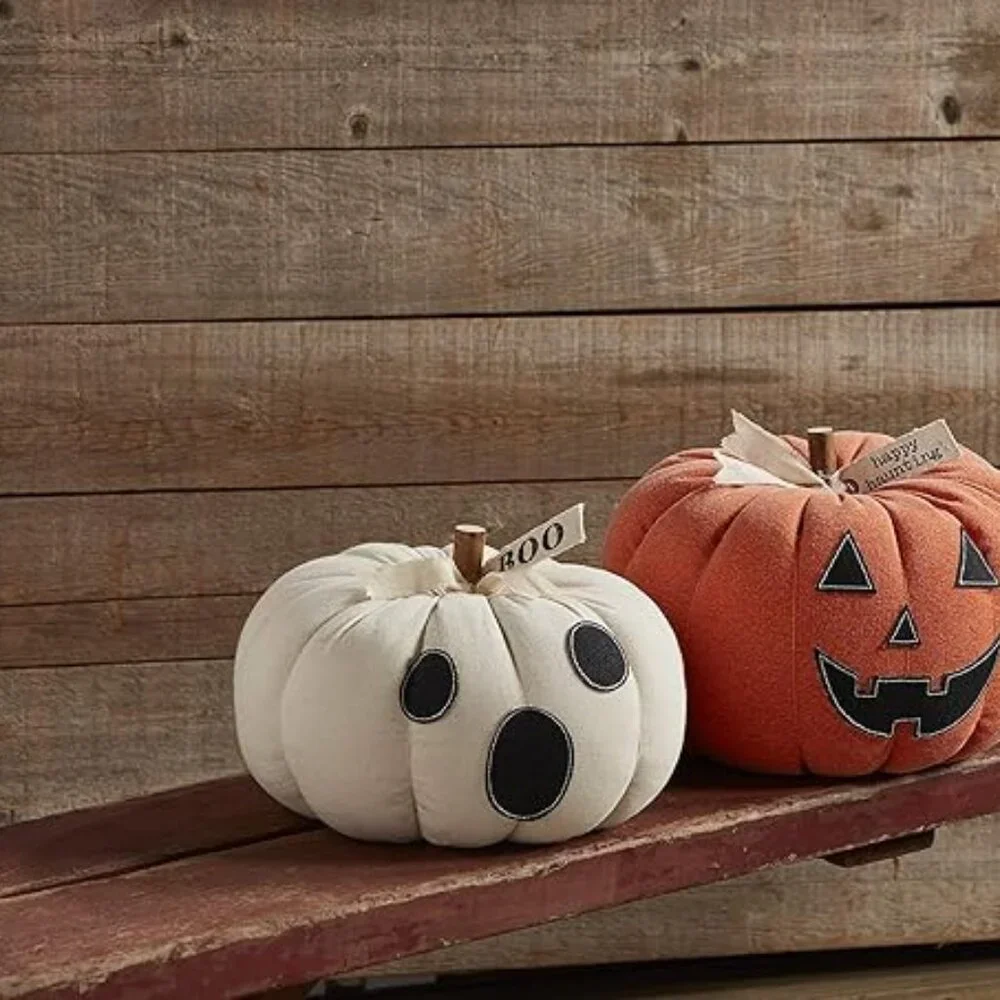 Mud Pie Decorative Ghost Jack-o-Lantern/NWT